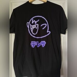 Super Nintendo World Universal Studios Neon Boo Ghost Shirt Men’s Size M